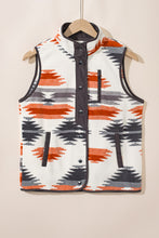 Load image into Gallery viewer, Multicolor Fuzzy Aztec Western Fashion Vest Jacket
