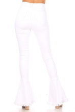 Load image into Gallery viewer, HW STRETCH DESTROYED FLARE SKINNY WHITE JEANS
