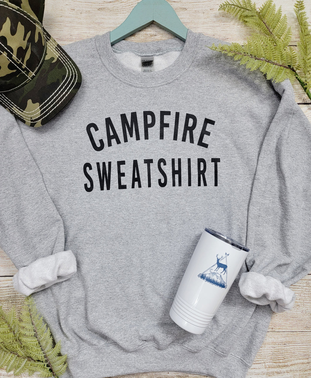 CAMPFIRE Unisex Fleece Crewneck Sweatshirt Sport Gray